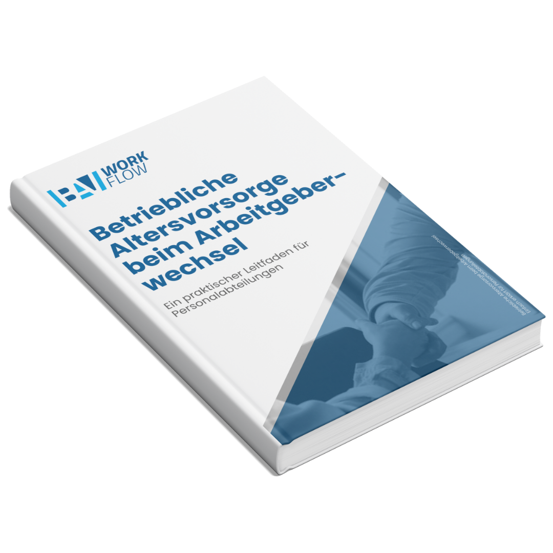 Vorschaubild: Betriebliche Altersvorsorge bei Arbeitgeberwechsel – kostenloser HR-Leitfaden als PDF